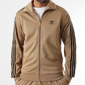 Adidas Originals - Firebird JY1278 Camel Zipper-Jacke mit Streifen