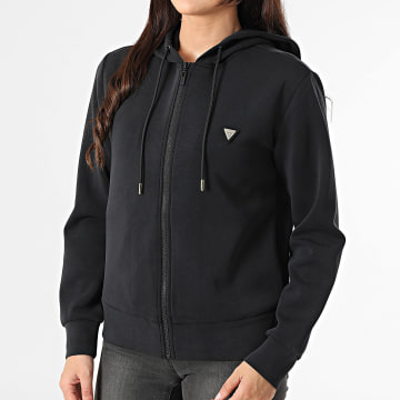 Guess - Sweat Zippé Capuche Femme V4YQ06-KCAY2 Noir