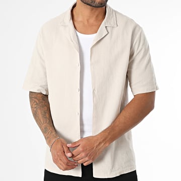 KZR - Kurzärmeliges Leinenhemd 058 Beige