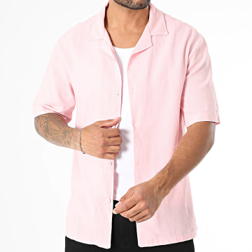 KZR - Kurzärmeliges Leinenhemd 058 Rosa