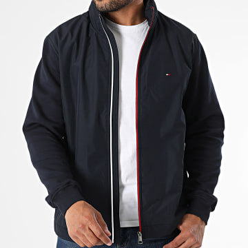 Tommy Hilfiger - Kapuzenjacke mit Reißverschluss Mix Media Harrington 9395 Marineblau