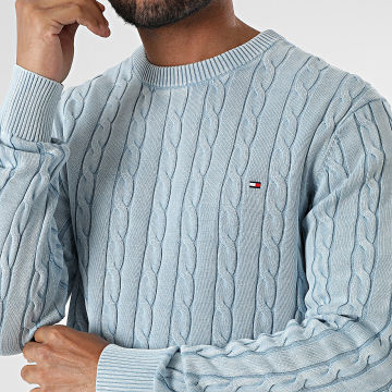 Tommy Hilfiger - Pull Classic Cable 9524 Bleu Clair