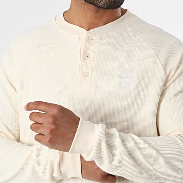 Adidas Originals - Polo Manches Longues Essentials JX2757 Beige