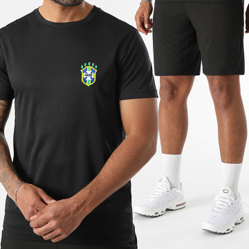 Hall of Street - Tech Brazilië Zwarte Trui en Joggingbroek Set