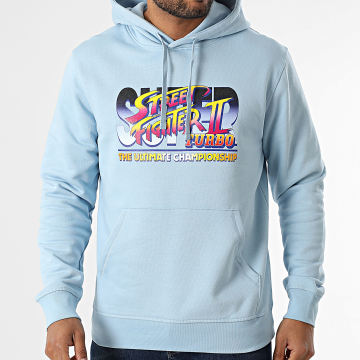 Street Fighter - Super Street Fighter 2 Kapuzenpullover Hellblau