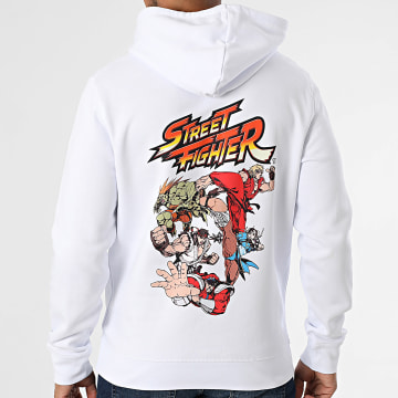 Street Fighter - Street Fighter Classic Logo Kapuzenpullover Weiß