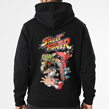 Street Fighter - Street Fighter Classic Logo Kapuzenpullover Schwarz