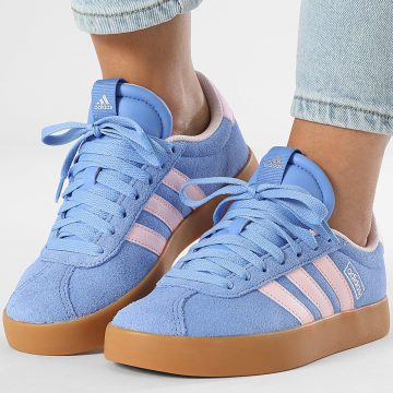 Adidas Sportswear - Baskets Femme VL Court 3.0 JR8648 Blue Fusion Clear Pink Silver Metallic