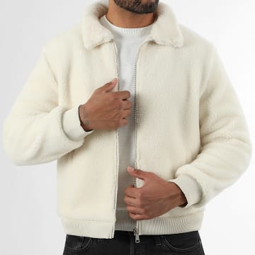 LBO - Chaqueta Sherpa con cremallera 2045 Beige