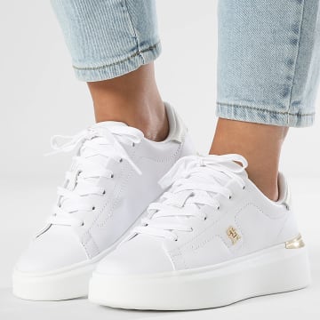 Tommy Hilfiger - Baskets Femme TH Fashion Court 8631 White