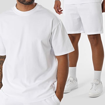 MTX - Ensemble Tee Shirt Oversize Et Short Jogging 096 Blanc