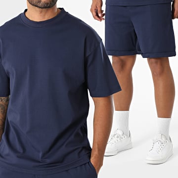 MTX - Ensemble Tee Shirt Oversize Et Short Jogging 096 Bleu Marine