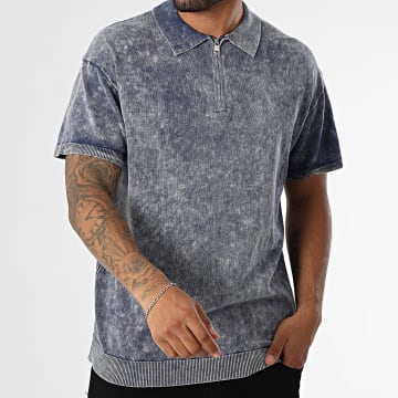 MTX - Polo Manches Courtes 553 Bleu Marine Chiné