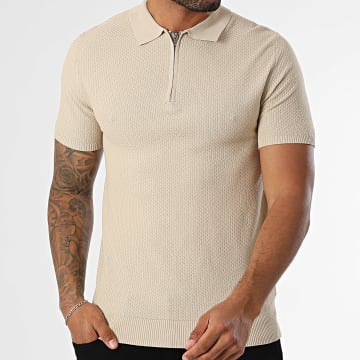 MTX - Polo met korte mouwen en structuur 557 Beige