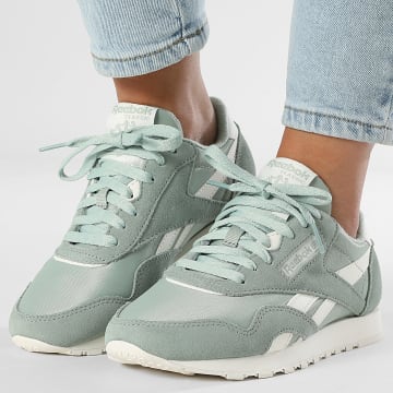 Reebok - Zapatillas Classic Nylon Mujer 100209689 Verde Tiza