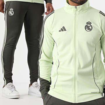 Adidas Performance - Real Madrid JP4013 Chándal a rayas verde lima gris marengo