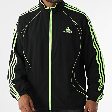 Adidas Sportswear - Veste Zippée Teamgeist JW5866 Noir Vert Fluo