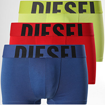 Diesel - Set De 3 Boxers A15380-0WIAN Verde Rojo Azul Real