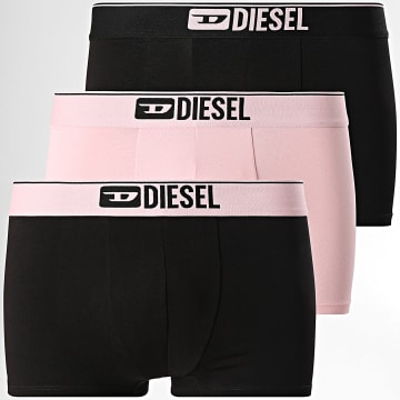 Diesel - Juego de 3 bóxers Damien 00ST3V-0GDAC Negro Rosa