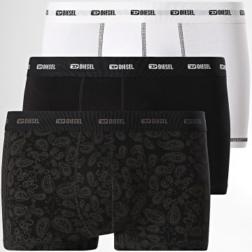 Diesel - Set De 3 Boxers A17832-0AJFE Bandana Blanco Negro