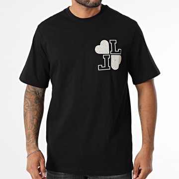KZR - Oversize T-Shirt Gesticktes Herz 241 Schwarz