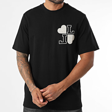 KZR - Tee Shirt Oversize Coeur Brodé 241 Noir
