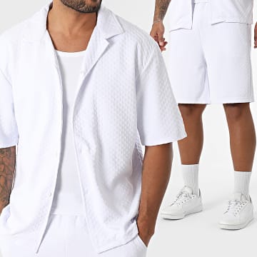 MTX - Ensemble Chemise Manches Courtes Et Short Jogging 229 Blanc