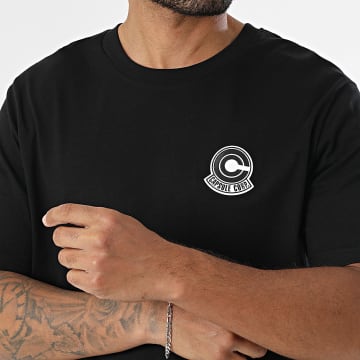 Dragon Ball Z - Tee Shirt Oversize Large Badge Capsule Noir