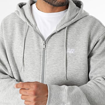 New Balance - Relaxed Fit Kapuzenpullover MJ41502 Grau meliert