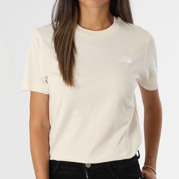 New Balance - Tee Shirt Oversize Femme WT41509 Beige