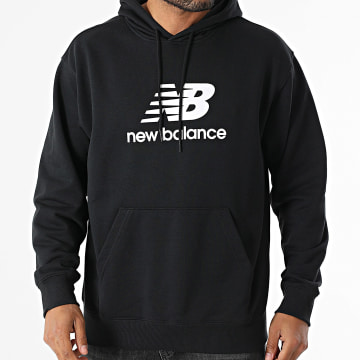 New Balance - Relaxed Fit Kapuzen-Sweatshirt MT41501 Schwarz