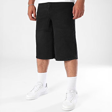 Sixth June - Pantalones cortos vaqueros holgados M25659LST Negro