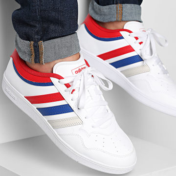 Adidas Sportswear - Baskets Hoops 4.0 JQ5297 Footwear White Better Scarlet Royal Blue