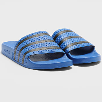 Adidas Originals - Claquettes Adilette JR3620 Bleu Roi Noir