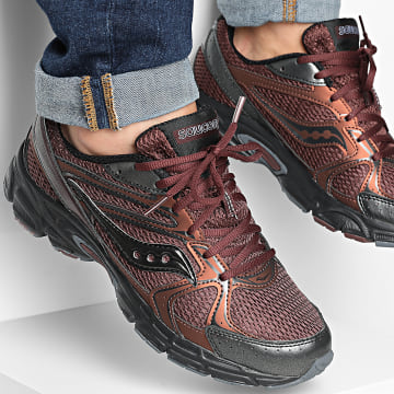 Saucony - Sneakers Ride Millennium Marrone Metallizzato