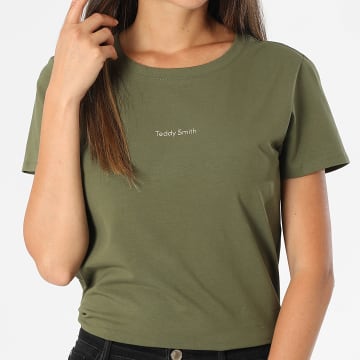Teddy Smith - Ribelle Damesshirt 31016576D Kaki Groen