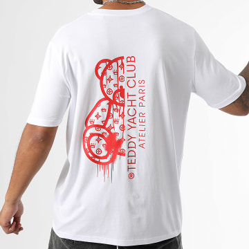 Teddy Yacht Club - Oversized T-shirt Atelier Paris Wit Rood