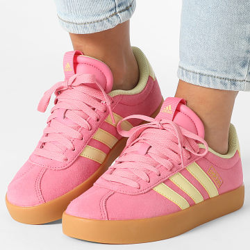 Adidas Performance - Zapatillas Mujer VL Court 3.0 JR8647 Pink Fusion Powder Yellow Gold Metallic