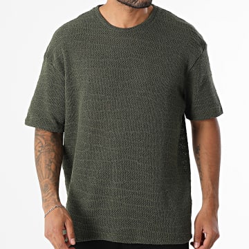 Mackten - T-Shirt Oversize Ajour 873 Khaki Grün