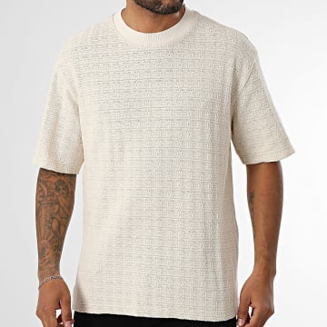 Mackten - Opengewerkt T-shirt 180 Licht Beige