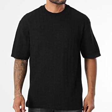 Mackten - Opengewerkt T-shirt 180 Zwart