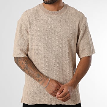 Mackten - Opengewerkt T-shirt 180 Beige