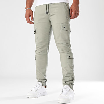 Project X Paris - T19939 Pantalones Cargo Verde Caqui Claro