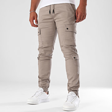 Project X Paris - Pantalon Cargo T19939 Taupe