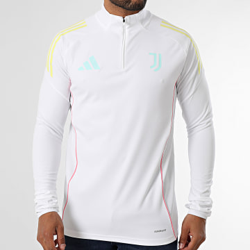 Adidas Sportswear - Juventus JN7454 Slim Fit Sweatshirt mit Reißverschluss Weiß