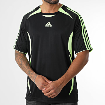 Adidas Sportswear - Tee Shirt A Bandes Teamgeist JW5872 Noir Vert