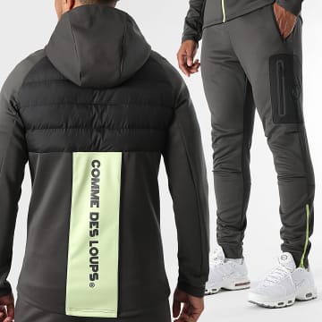 Comme Des Loups - Turbo Charcoal Grey Hooded Zip Jacket and Jogging Pants Set