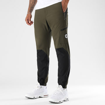Comme Des Loups - Jogginghose Trail Schwarz Grün Khaki