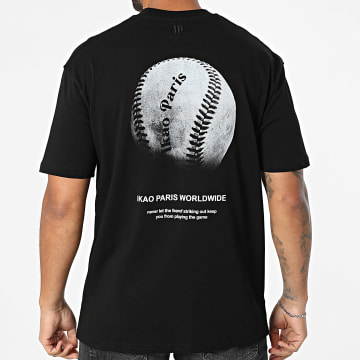 Ikao - T-Shirt Oversize 093 Schwarz