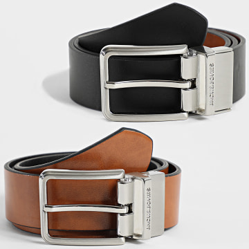 Jack And Jones - Garda Wendegürtel Schwarz Camel